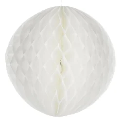DecoWoerner Decoración Temática>Bola De Nido De Abeja Blanca, Ignífuga, B1 30 Cm Ø