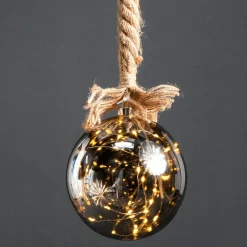 DecoWoerner Luces De Navidad>Bola Micro LED Con Batería, Ø 14 Cm