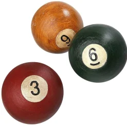 DecoWoerner Decoración Temática>Bolas De Billar Decorativas 3 Piezas Ø 13 Cm