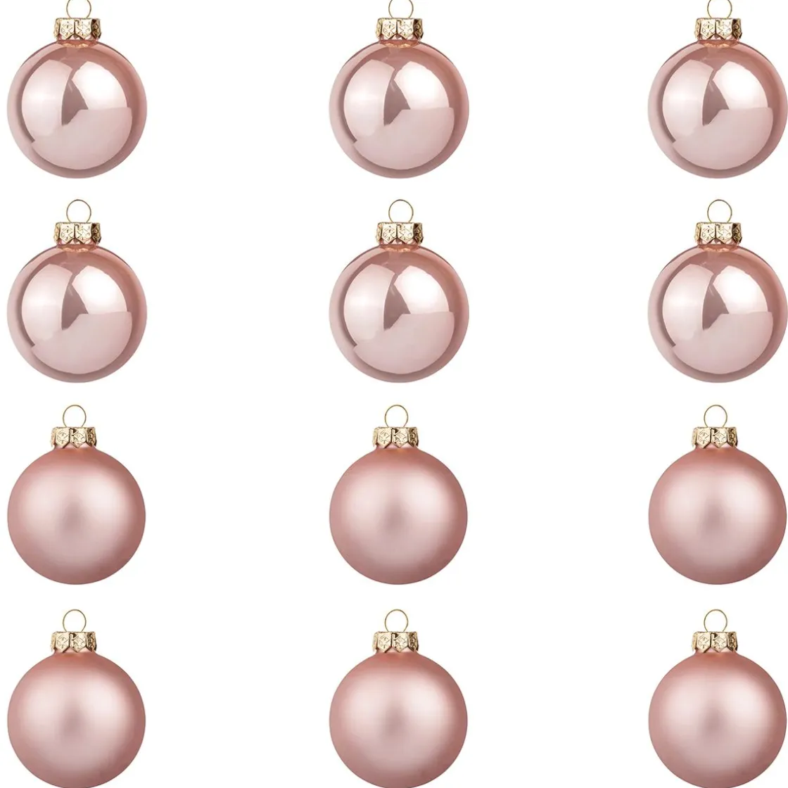 DecoWoerner Bolas De Navidad>Bolas De Cristal Altrosé 6 Cm Ø - 24 Piezas