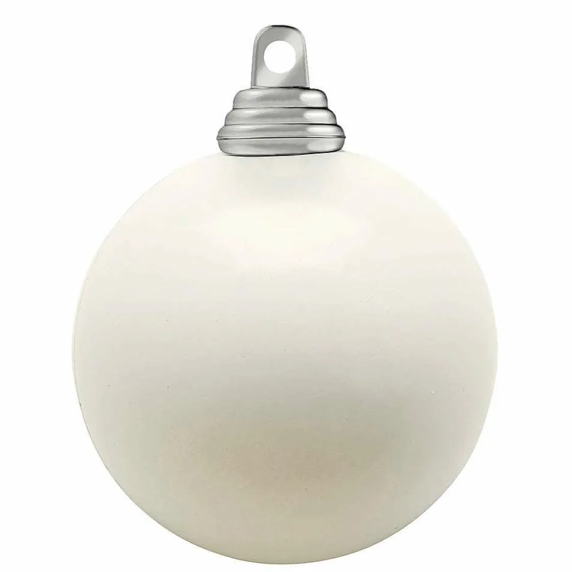 DecoWoerner Bolas De Navidad>Bolas De Navidad Blancas Y Brillantes De Plástico Ignífugo De 6 Cm De Diámetro - 24 Unidades.