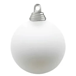 DecoWoerner Bolas De Navidad>Bolas De Navidad Blancas, Mate, De Plástico Ignífugo, 6 Cm Ø - 24 Piezas