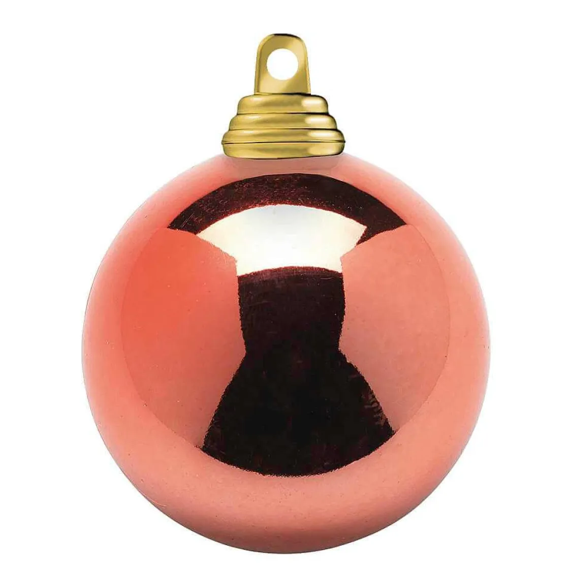 DecoWoerner Bolas De Navidad>Bolas De Navidad Brillantes De Color Cobre, De Plástico Ignífugo, De 6 Cm De Diámetro - 24 Unidades.