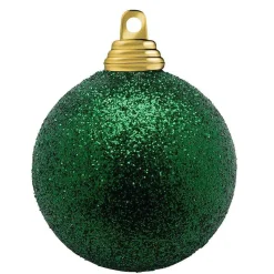 DecoWoerner Bolas De Navidad>Bolas De Navidad Con Purpurina En Plástico Abeto, 6 Cm Ø - 6 Piezas