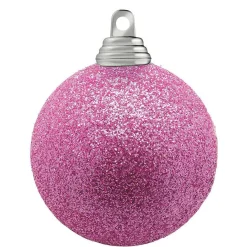 DecoWoerner Bolas De Navidad>Bolas De Navidad Con Purpurina En Plástico Orquídea, 6 Cm Ø - 6 Piezas