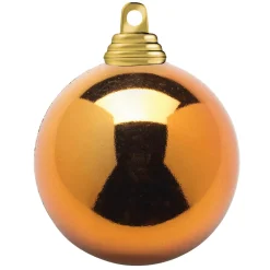 DecoWoerner Bolas De Navidad>Bolas De Navidad De Cobre, Brillantes, De Plástico Ignífugo, 6 Cm Ø - 24 Piezas