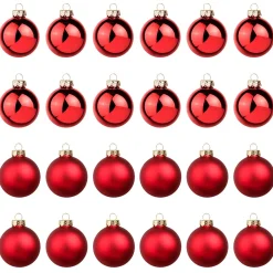 DecoWoerner Bolas De Navidad>Bolas De Navidad De Cristal 6 Cm Ø - 24 Piezas