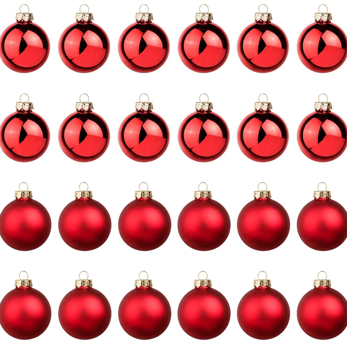 DecoWoerner Bolas De Navidad>Bolas De Navidad De Cristal 6 Cm Ø - 24 Piezas