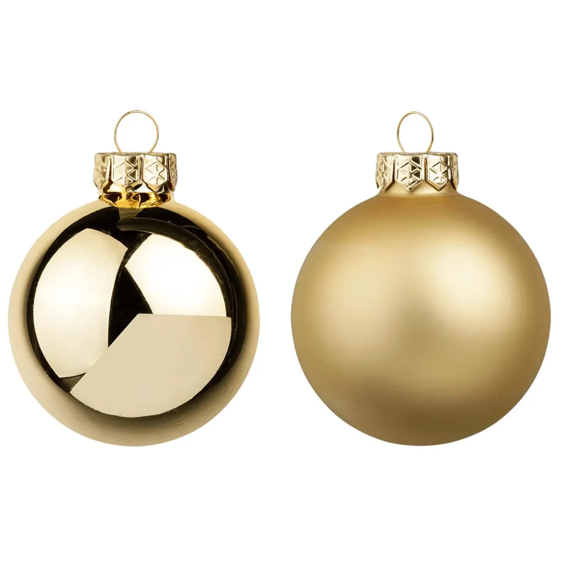 DecoWoerner Bolas De Navidad>Bolas De Navidad De Cristal Dorado 6 Cm Ø - 24 Piezas