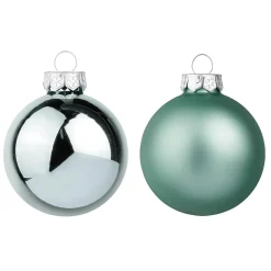 DecoWoerner Bolas De Navidad>Bolas De Navidad De Cristal Plateado 6 Cm Ø - 24 Piezas