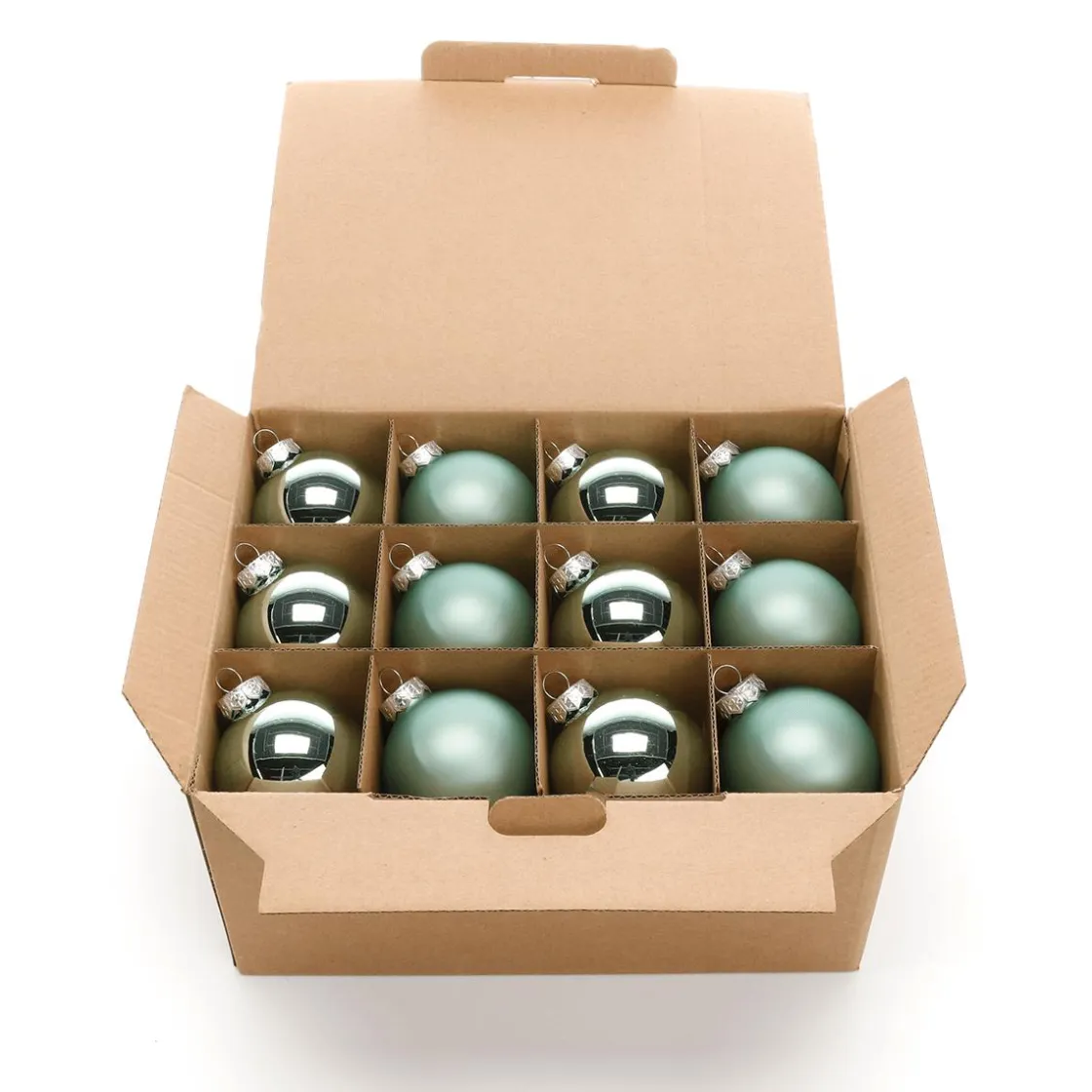 DecoWoerner Bolas De Navidad>Bolas De Navidad De Cristal Plateado 6 Cm Ø - 24 Piezas