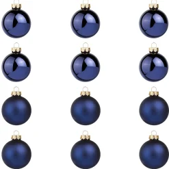 DecoWoerner Bolas De Navidad>Bolas De Navidad De Cristal Noche 8 Cm Ø - 12 Piezas