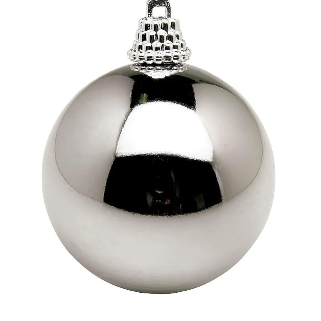 DecoWoerner Bolas De Navidad>Bolas De Navidad De Plástico Acero Brillante, 6 Cm Ø - 24 Piezas