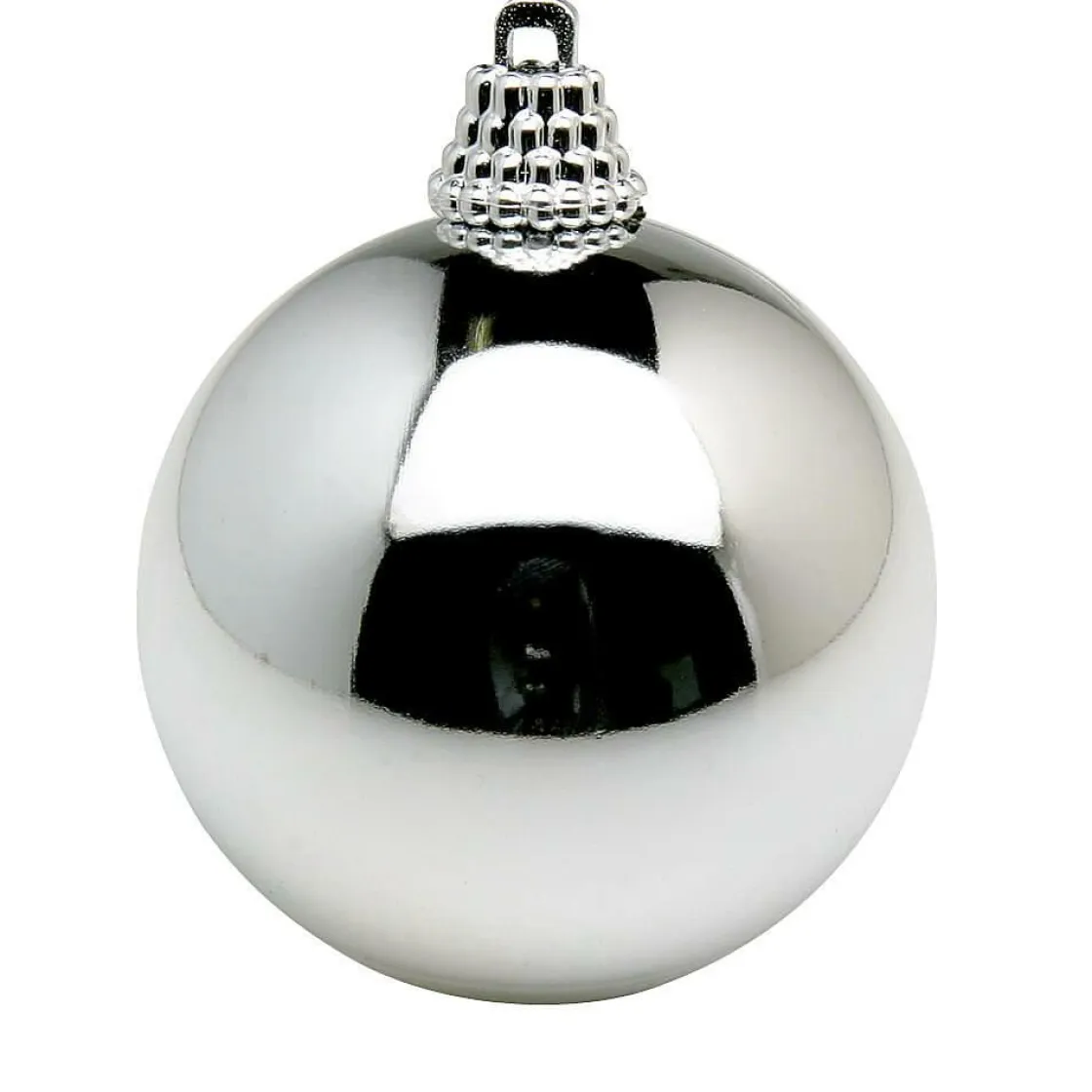 DecoWoerner Bolas De Navidad>Bolas De Navidad De Plástico Plateado Brillante, 6 Cm Ø - 24 Piezas