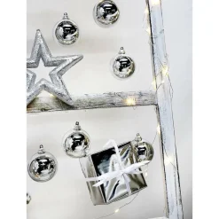 DecoWoerner Bolas De Navidad>Bolas De Navidad De Plástico Plateado Brillante, 6 Cm Ø - 24 Piezas