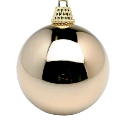 DecoWoerner Bolas De Navidad>Bolas De Navidad De Plástico Bronce Brillante, 6 Cm Ø - 24 Piezas