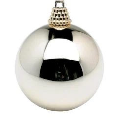 DecoWoerner Bolas De Navidad>Bolas De Navidad De Plástico Brillante, Color Champán, 6 Cm Ø - 24 Piezas