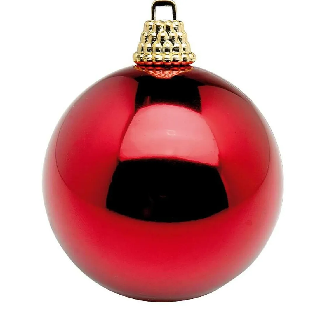 DecoWoerner Bolas De Navidad>Bolas De Navidad De Plástico Vino Brillante, 6 Cm Ø - 24 Piezas