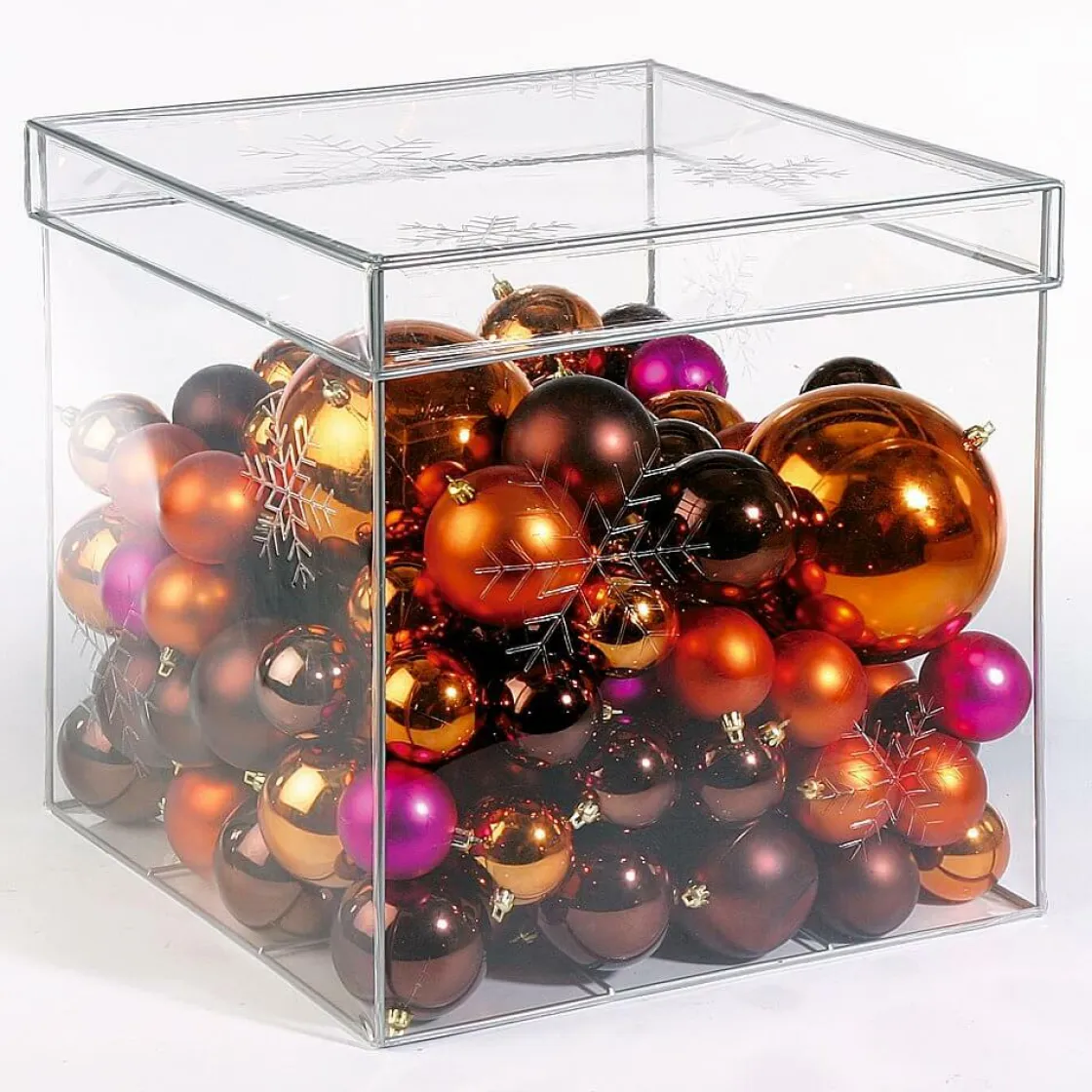 DecoWoerner Bolas De Navidad>Bolas De Navidad De Plástico Brillante, 6 Cm Ø - 24 Piezas