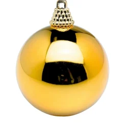 DecoWoerner Bolas De Navidad>Bolas De Navidad De Plástico Dorado Brillante, 6 Cm Ø - 24 Piezas