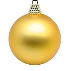 DecoWoerner Bolas De Navidad>Bolas De Navidad De Plástico Dorado Oscuro, 6 Cm Ø - 24 Piezas