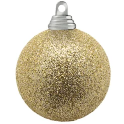 DecoWoerner Bolas De Navidad>Bolas De Navidad De Plástico Con Purpurina En Color Champán