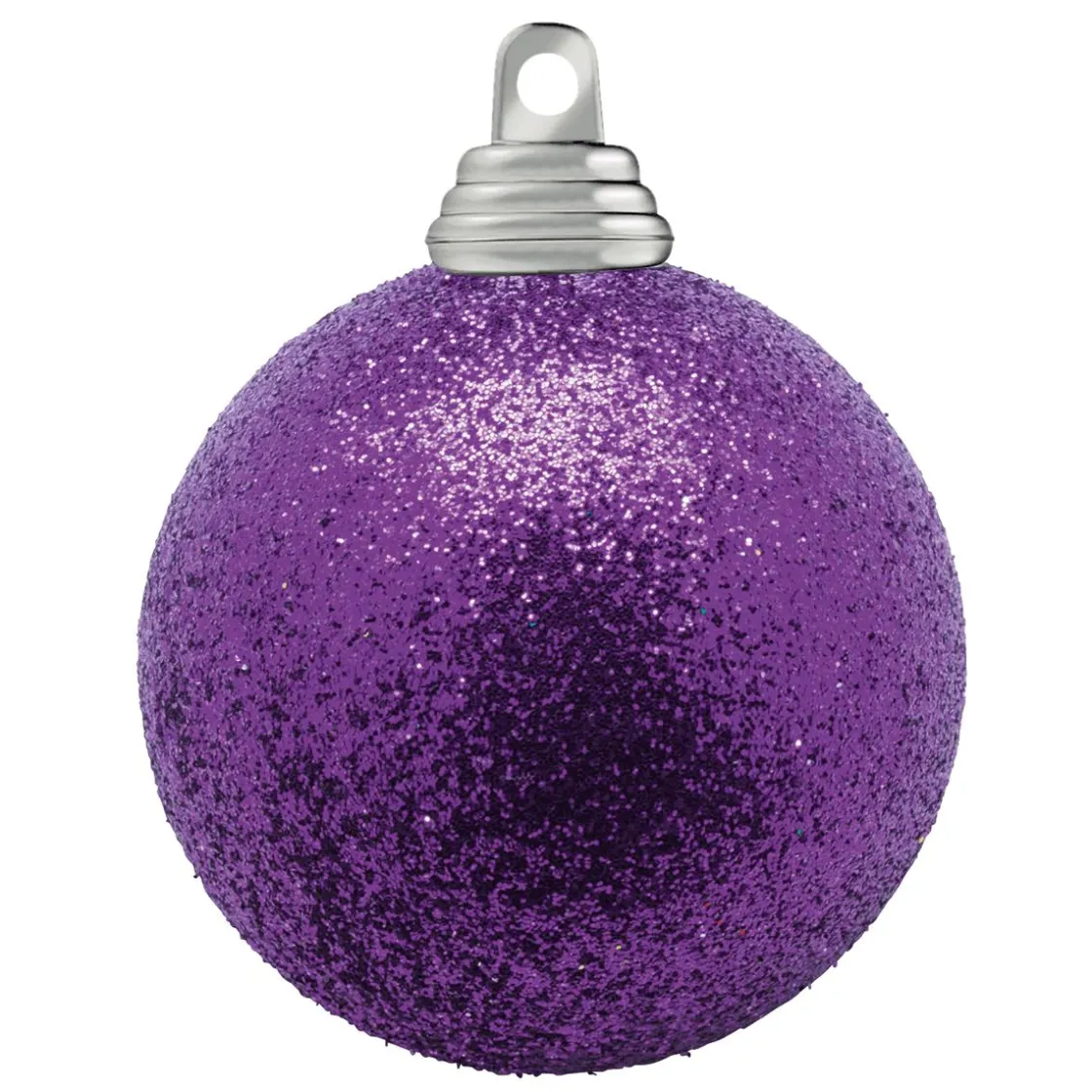 DecoWoerner Bolas De Navidad>Bolas De Navidad De Plástico Con Purpurina, 6 Cm Ø - 6 Piezas