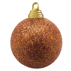 DecoWoerner Bolas De Navidad>Bolas De Navidad De Plástico Con Purpurina, 6 Cm Ø - 6 Piezas