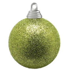 DecoWoerner Bolas De Navidad>Bolas De Navidad De Plástico Con Purpurina En Lima, 6 Cm Ø - 6 Piezas