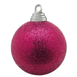 DecoWoerner Bolas De Navidad>Bolas De Navidad De Plástico Con Purpurina En Color , 6 Cm Ø - 6 Piezas