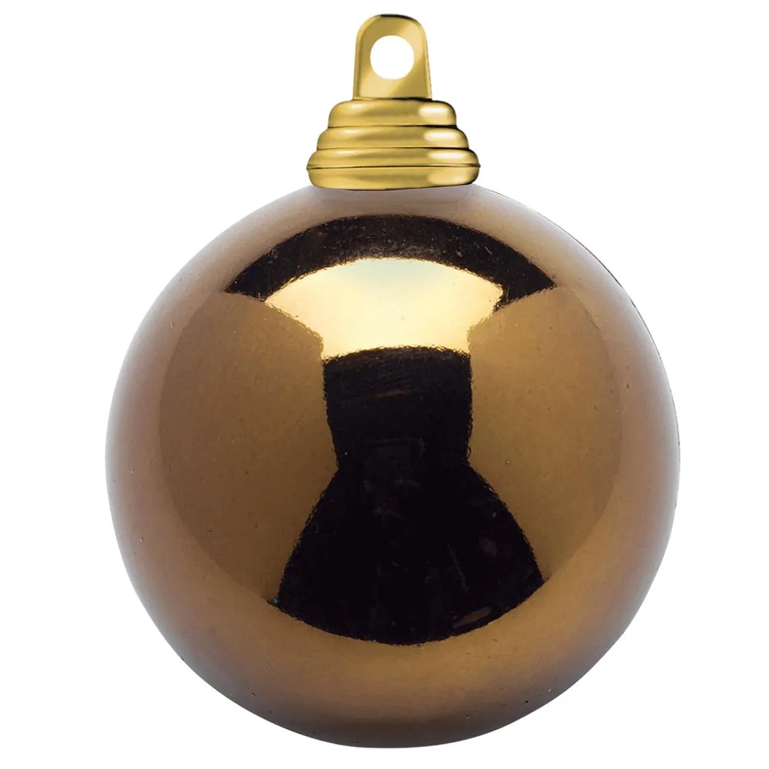 DecoWoerner Bolas De Navidad>Bolas De Navidad De Plástico Ignífugo Moca Brillante