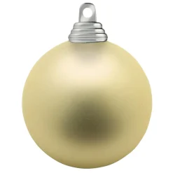 DecoWoerner Bolas De Navidad>Bolas De Navidad De Plástico Ignífugo Champán Mate