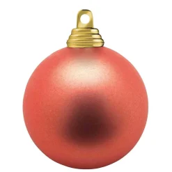DecoWoerner Bolas De Navidad>Bolas De Navidad De Plástico Cobre Mate, Ignífugo, 6 Cm Ø - 24 Piezas