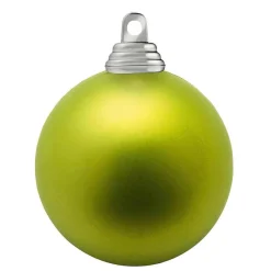 DecoWoerner Bolas De Navidad>Bolas De Navidad De Plástico Lima Mate, Ignífugo, 6 Cm Ø - 24 Piezas