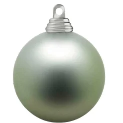 DecoWoerner Bolas De Navidad>Bolas De Navidad De Plástico Salvia Mate, 6 Cm Ø - 24 Piezas