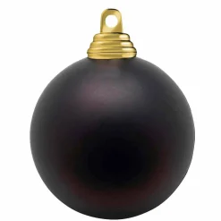 DecoWoerner Bolas De Navidad>Bolas De Navidad De Plástico Chocolate Mate, 8 Cm Ø - 12 Piezas