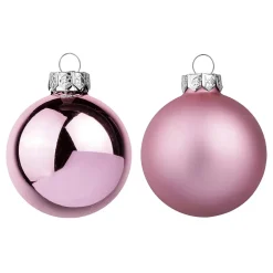 DecoWoerner Bolas De Navidad>Bolas De Navidad De Polvo En Vidrio 6 Cm Ø - 24 Piezas