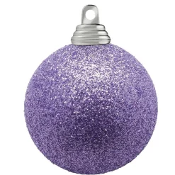 DecoWoerner Bolas De Navidad>Bolas De Navidad De Purpurina En Plástico Lavanda, 6 Cm Ø - 6 Piezas