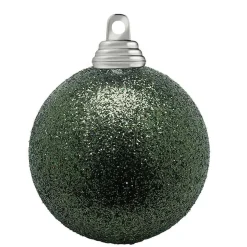 DecoWoerner Bolas De Navidad>Bolas De Navidad De Purpurina En Plástico Salvia, 6 Cm Ø - 6 Piezas