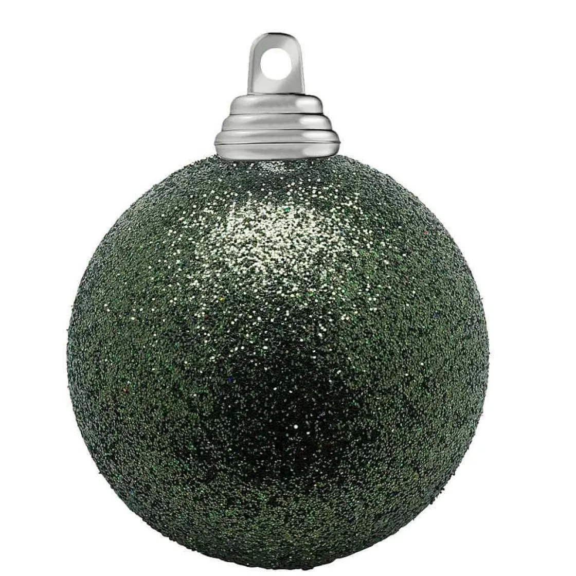 DecoWoerner Bolas De Navidad>Bolas De Navidad De Purpurina En Plástico Salvia, 6 Cm Ø - 6 Piezas