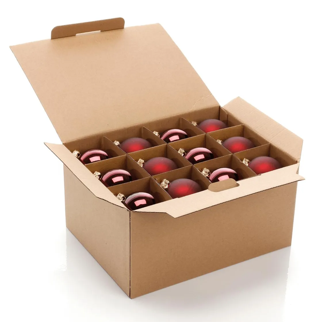 DecoWoerner Bolas De Navidad>Bolas De Navidad De Vidrio Oscuro 6 Cm Ø - 24 Piezas