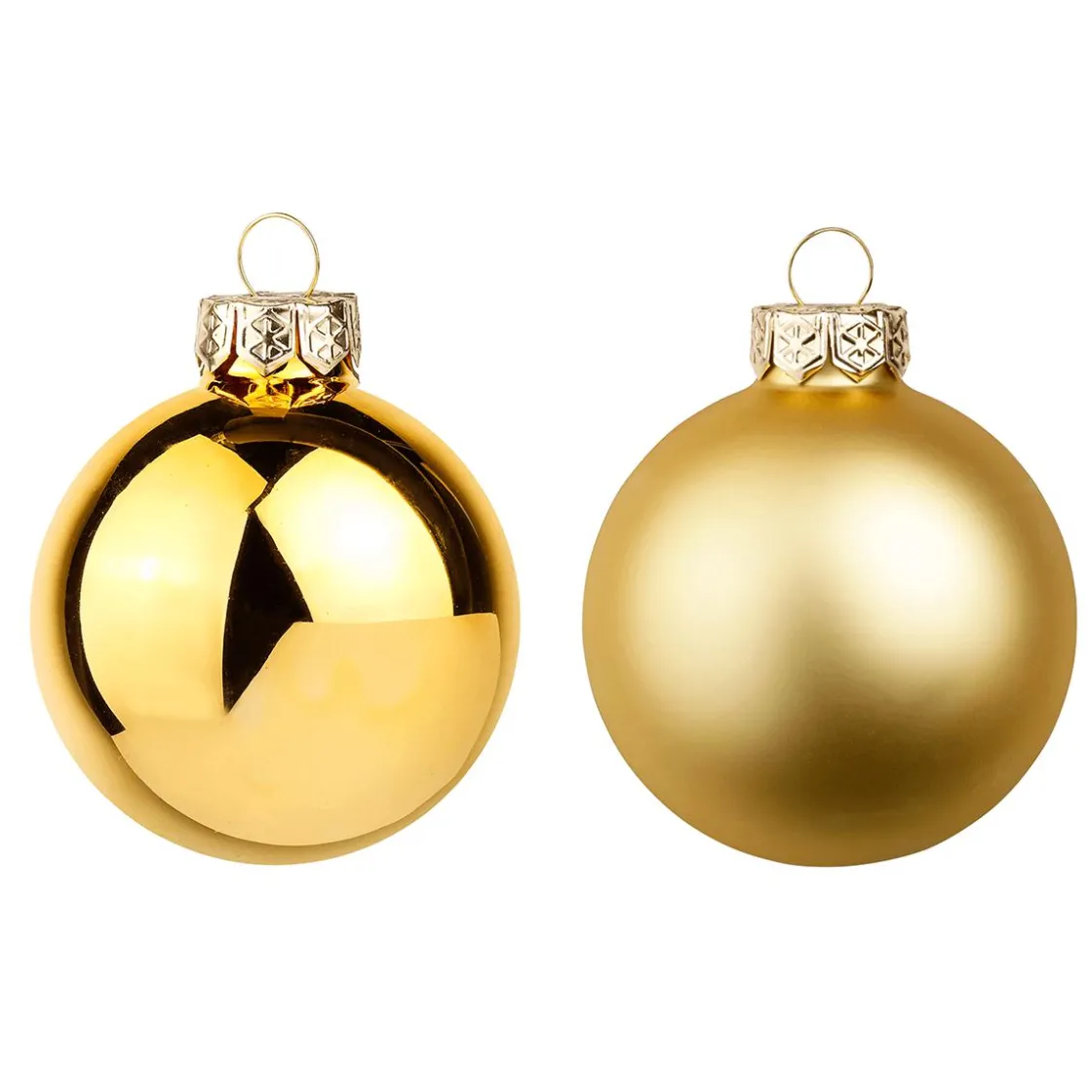 DecoWoerner Bolas De Navidad>Bolas De Navidad De Vidrio Dorado Oscuro 6 Cm Ø - 24 Piezas