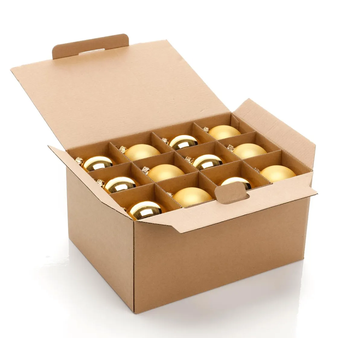 DecoWoerner Bolas De Navidad>Bolas De Navidad De Vidrio Dorado Oscuro 6 Cm Ø - 24 Piezas