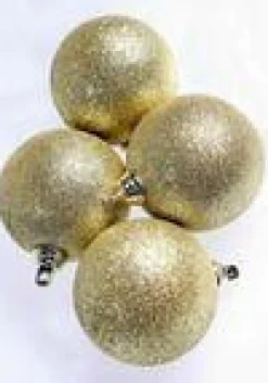 DecoWoerner Bolas De Navidad>Bolas De Navidad Doradas De Plástico, 6 Cm Ø - 6 Piezas