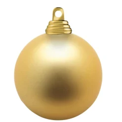 DecoWoerner Bolas De Navidad>Bolas De Navidad Doradas Y Mates De Plástico Ignífugo, 6 Cm Ø - 24 Piezas