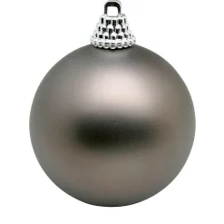 DecoWoerner Bolas De Navidad>Bolas De Navidad Acero Mate, 8cm - 12piezas