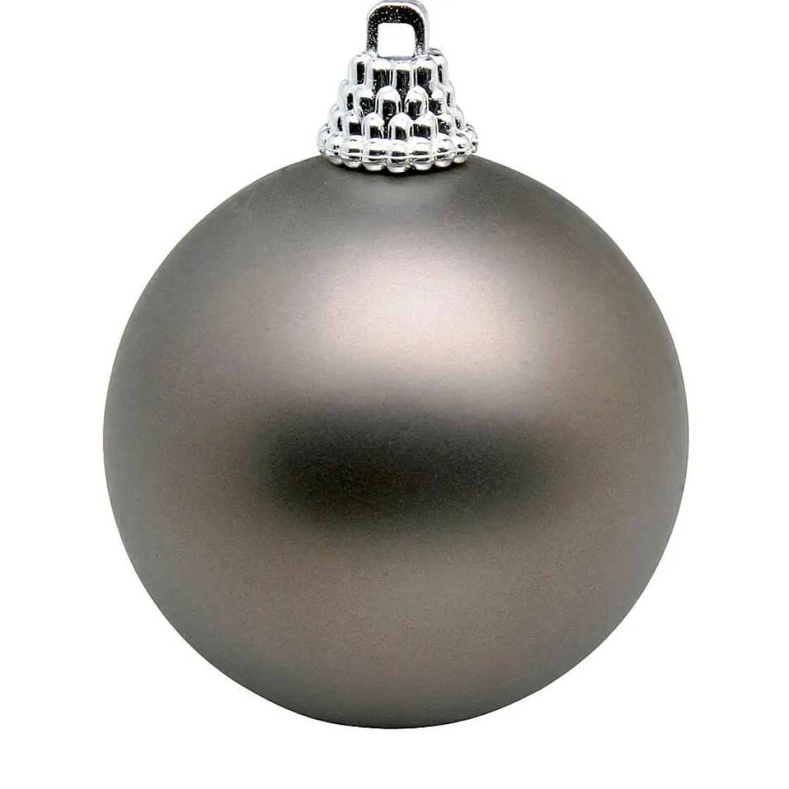 DecoWoerner Bolas De Navidad>Bolas De Navidad Acero Mate, 8cm - 12piezas