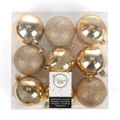 DecoWoerner Bolas De Navidad>Bolas De Navidad Irrompibles De Plástico, 6 Cm Ø - 9 Piezas