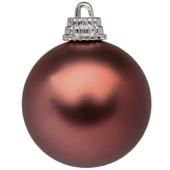 DecoWoerner Bolas De Navidad>Bolas De Navidad Mates 6 Cm Malva, 24 Bolas
