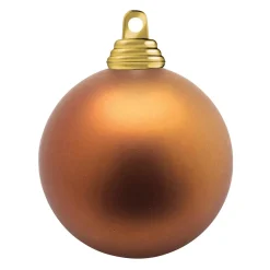 DecoWoerner Bolas De Navidad>Bolas De Navidad Mates Y Cobrizas De Plástico Ignífugo B1, Ø 6 Cm - 24 Uds